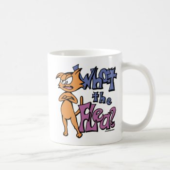 What The Flea? Ambidextrous Mug by HeadBees at Zazzle