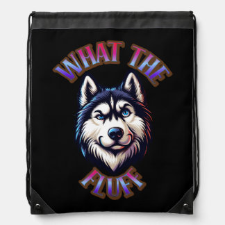 What The Fluff Drawstring Tote Bag