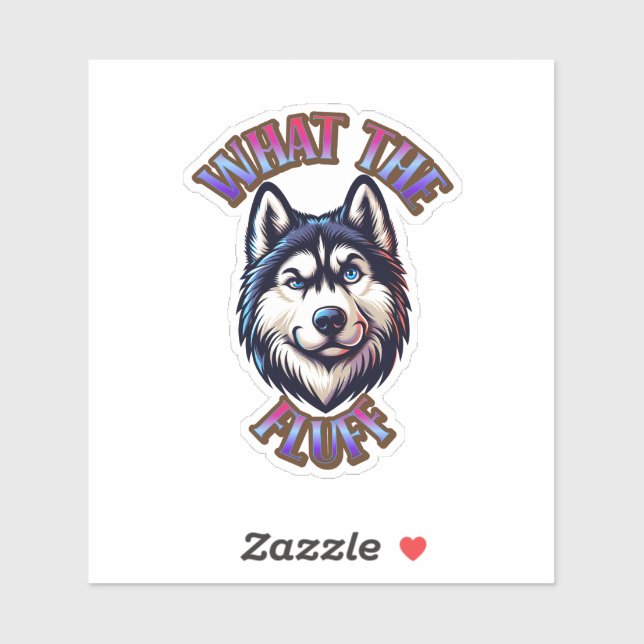 What The Fluff Paw Print Magnet Sticker (Sheet)