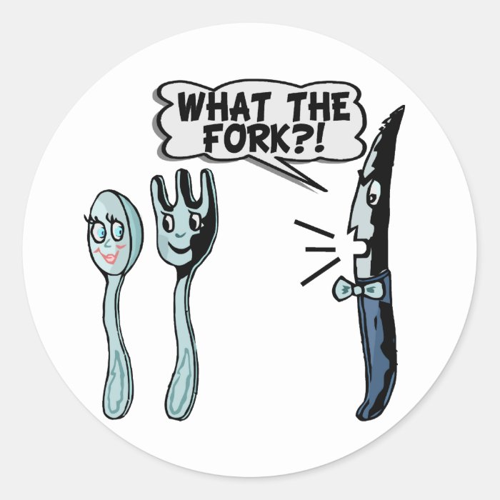 What The Fork Stickers