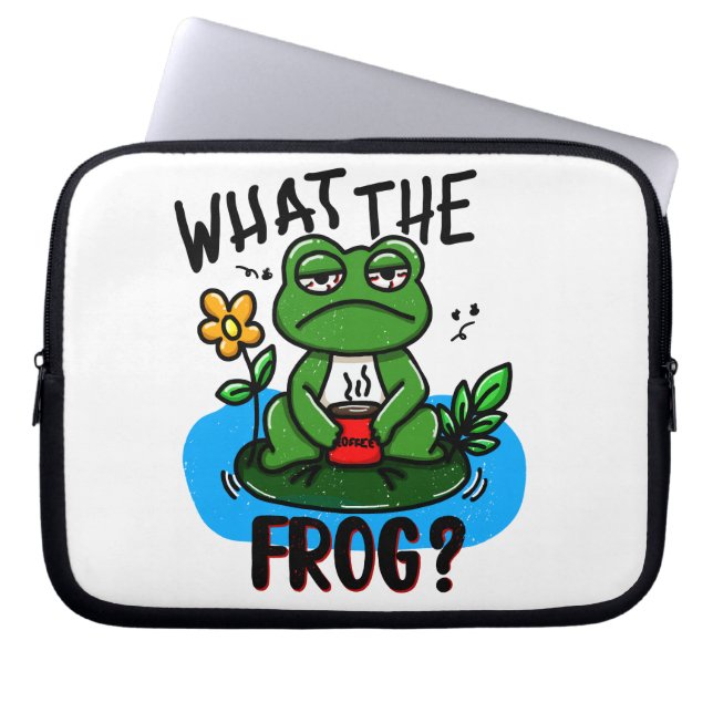 What the frog? laptop sleeve (Front)