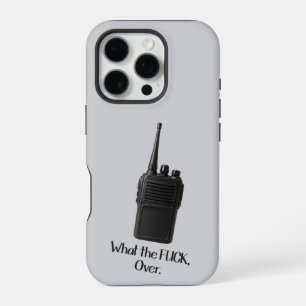 What The Fu*k Over Funny Walkie Talkie Icon iPhone 16 Pro Case