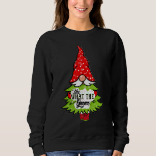 What The Gnome Buffalo Plaid Matching Christmas Pa Sweatshirt