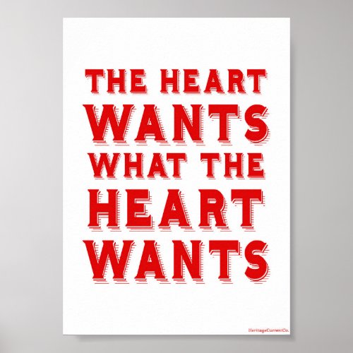 What the Heart Wants Poster