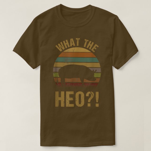 What The Heo Funny Vietnamese Viet Asian Pig Pun V T-Shirt (Design Front)