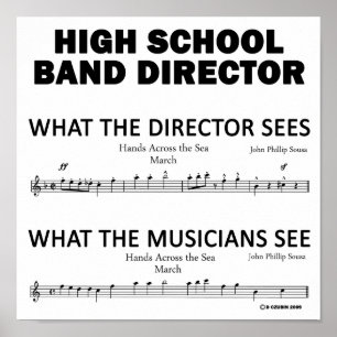 What the High School Band Sees Poster