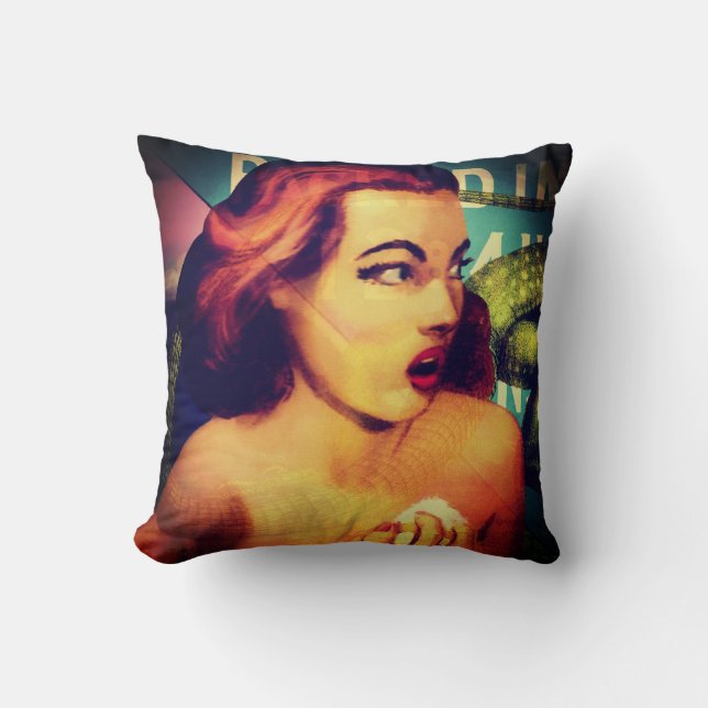 What the Horror Throw Pillow (Front)