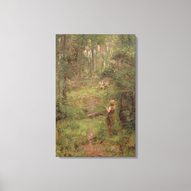 What the Little Girl Saw in the Bush, 1904 Canvas Print (Front)