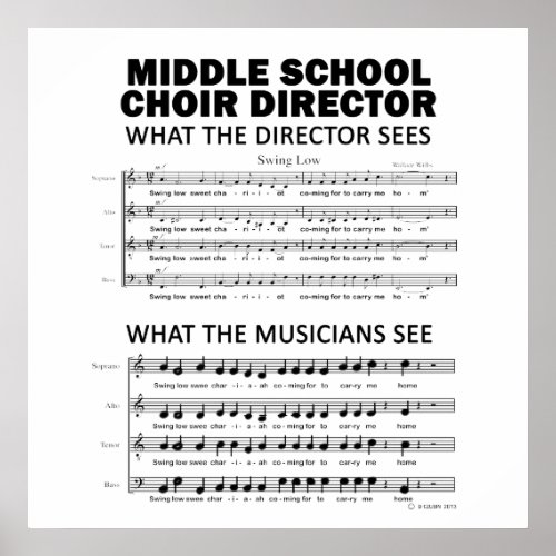 What the Middle School Choir Sees Poster