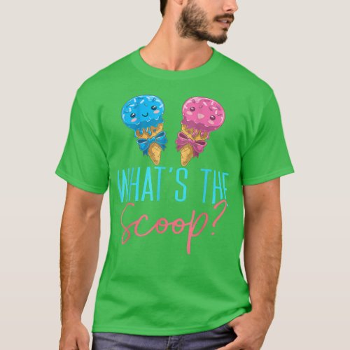 What the Scoop Ice Cream Gender Reveal Party baby  T_Shirt