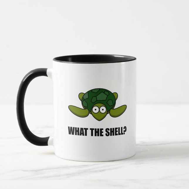 What The Shell Turtle Funny Mug (Left)