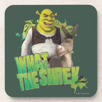 What The Shrek Beverage Coaster by ShrekStore at Zazzle