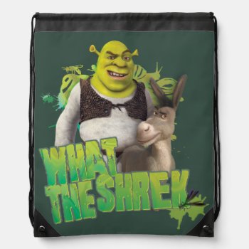 What The Shrek Drawstring Bag by ShrekStore at Zazzle