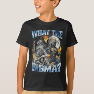 What The Sigma Cool Funny Alpha Wolf Werewolf Boot T-Shirt