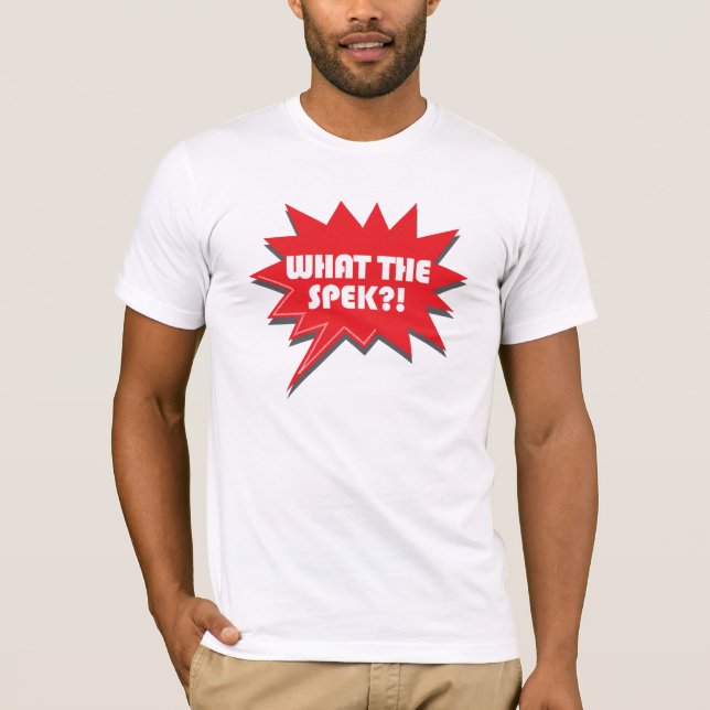 "What The Spek?" Men's Tee (Front)