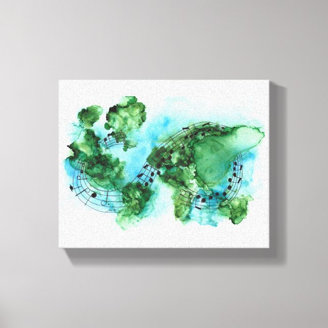 What the world needs now, framed wrapped canvas print (Front)