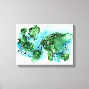 What the world needs now, framed wrapped canvas print