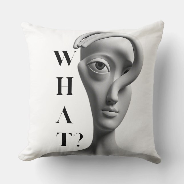 What Throw Pillow (Front)