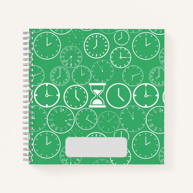 What time is it.b Green BG Notebook (Front)
