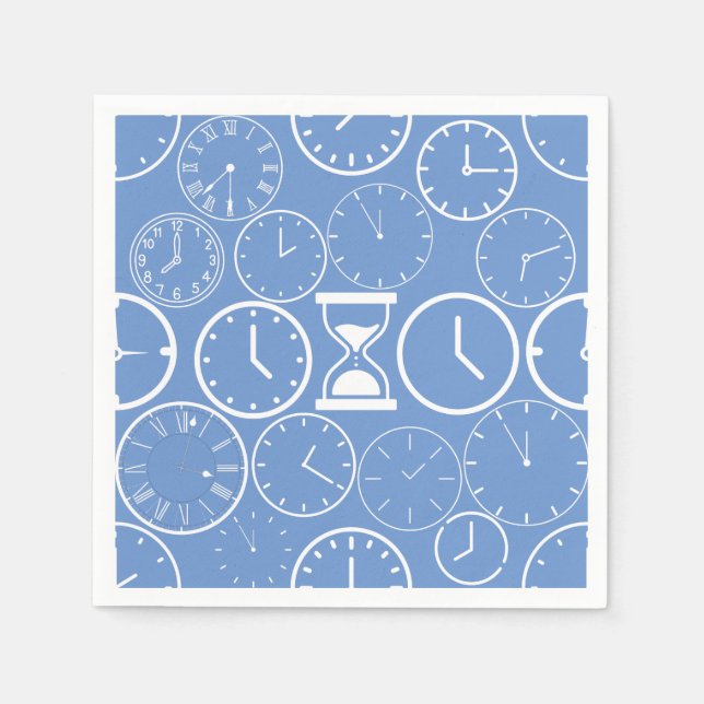 What time is it.b L Blue BG Napkins (Front)