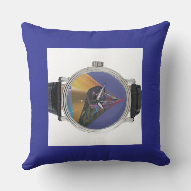 What Time Is It? Decorative  Throw Pillow (Back)