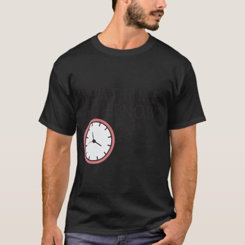 what time is it right now logo  T_Shirt