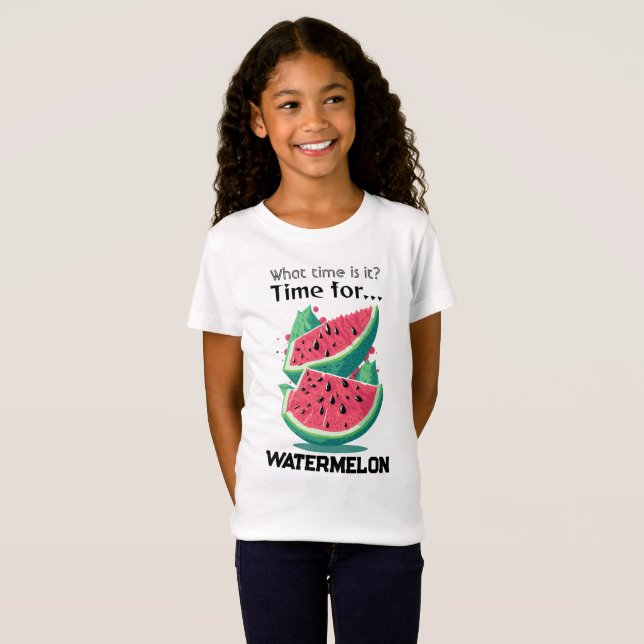 What time is it? Time for Watermelon T-Shirt (Front Full)