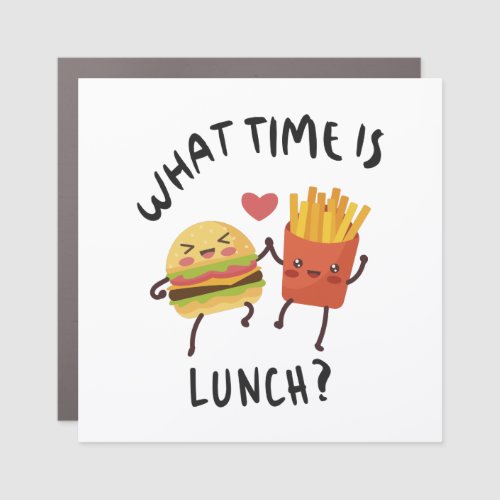 What time is lunch car magnet