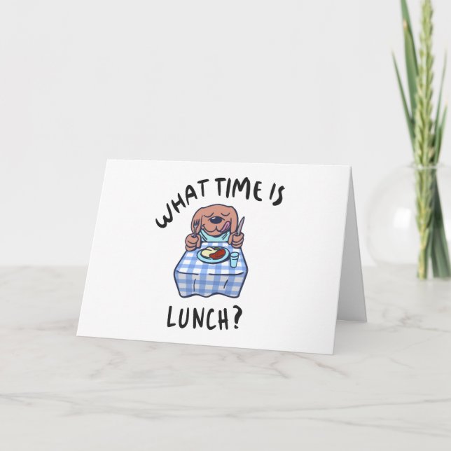 What time is lunch card (Front)