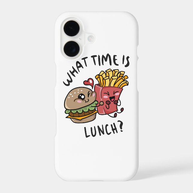 What time is lunch Case-Mate iPhone case (Back)