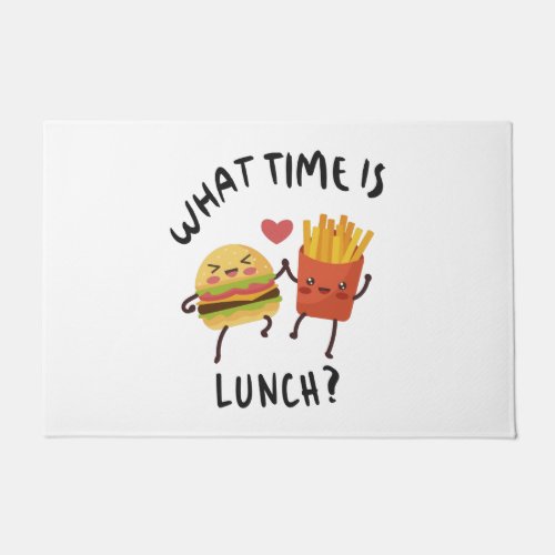 What time is lunch doormat