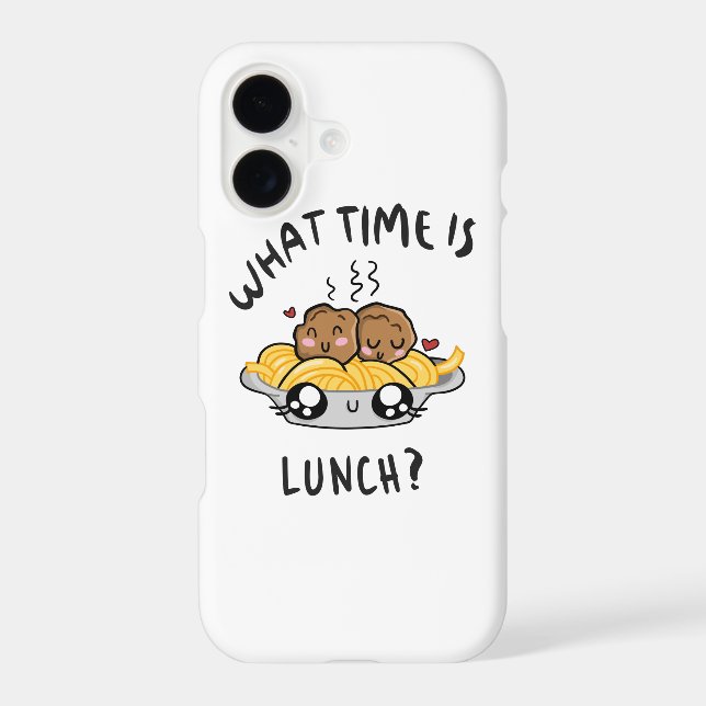 What Time Is Lunch Iphone Case (Back)