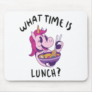 What time is lunch mouse pad