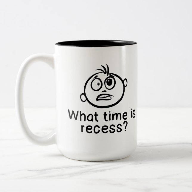 What time is recess - Mug (Left)
