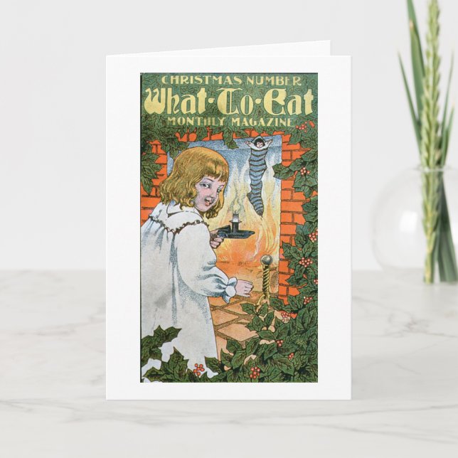 'What To Eat Magazine, Christmas Number' (colour l Holiday Card (Front)