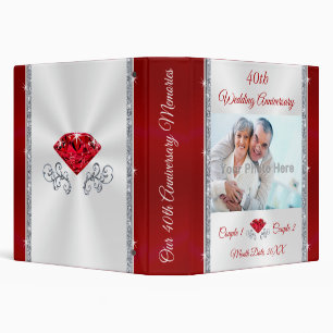 What to Give Parents for 40th Anniversary, Photo  3 Ring Binder