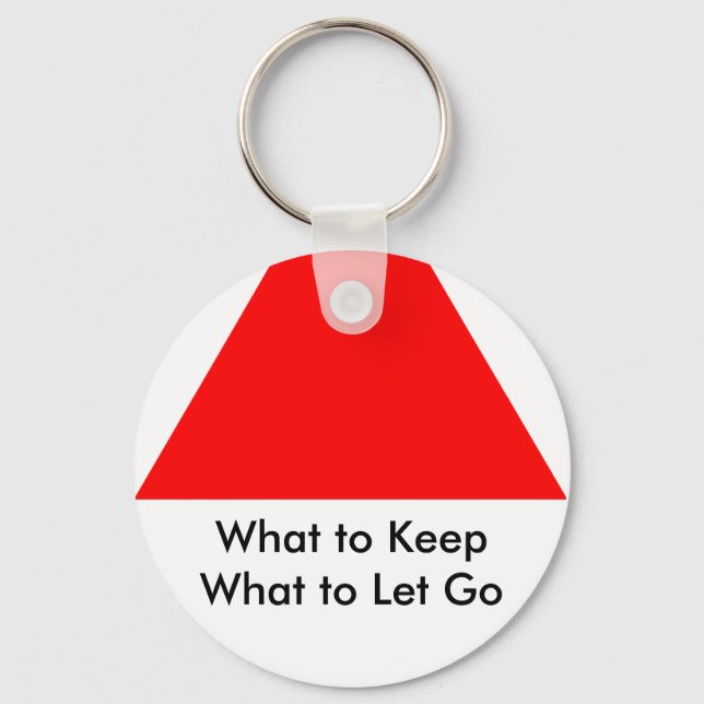 What to Keep What to Let Go The MUSEUM Zazzle Gift Keychain (Front)