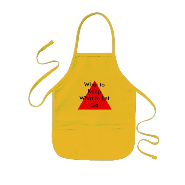 What to Keep What to Let Go The MUSEUM Zazzle Gift Kids' Apron (Front)