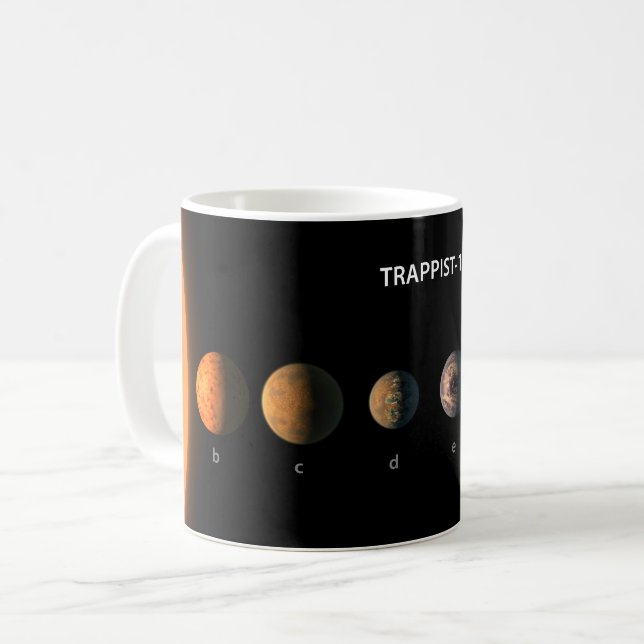 What Trappist-1's Seven Planets Might Look Like. Coffee Mug (Front Left)