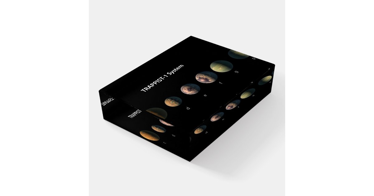 Planet Paperweights What Trappist-1's Seven Planets Might Look Like. Paperweight | Zazzle