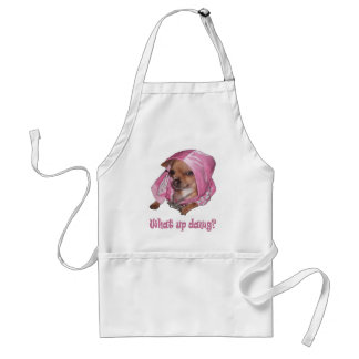 What up dawg adult apron