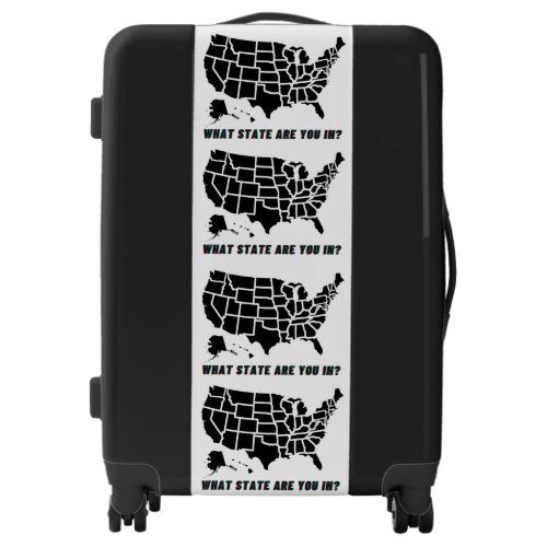 What US State Are You In Suitcase Luggage