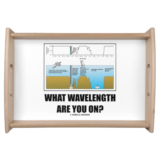 What Wavelength Are You On? Psyche Geek Humor Serving Tray