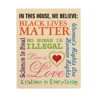 What We Believe Wood Print