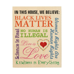 What We Believe Wood Wall Art