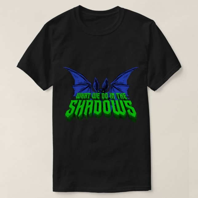 What We Do in the Shadows Bat Logo T Shirt Essenti (Design Front)
