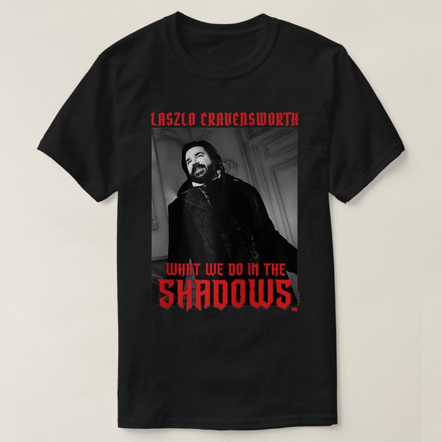 What We Do in the Shadows Laszlo and Logo Raglan B T-Shirt (Design Front)