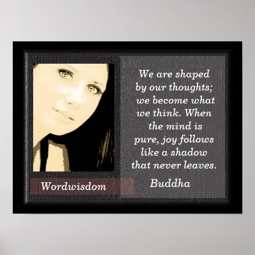 What we think __ Buddha quote __ art print