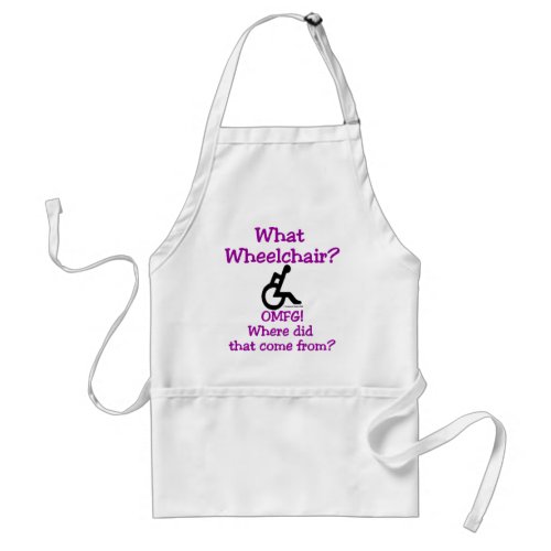 What Wheelchair Adult Apron