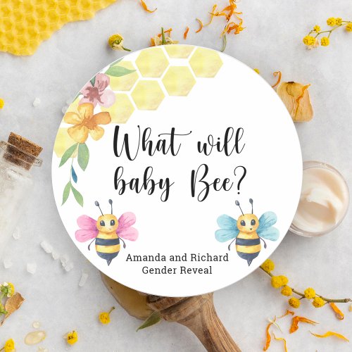 What will baby be classic round sticker